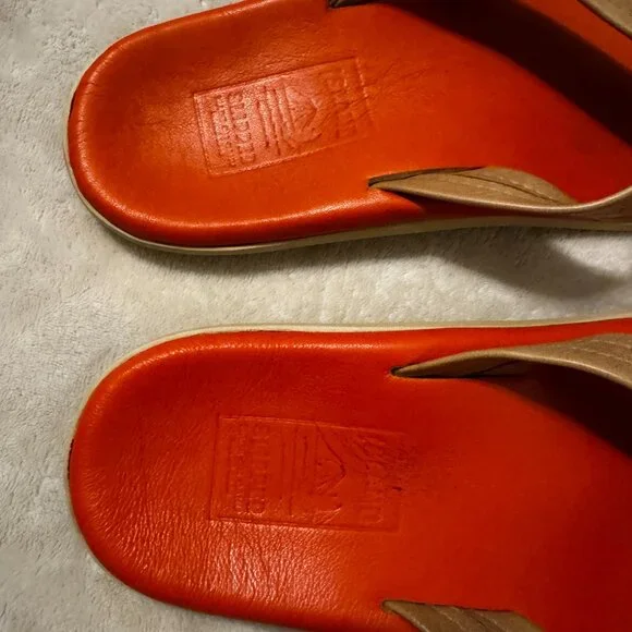 Island Slippers "The Classic" Full Grain Leather Flip Flops - Picture 7 of 13